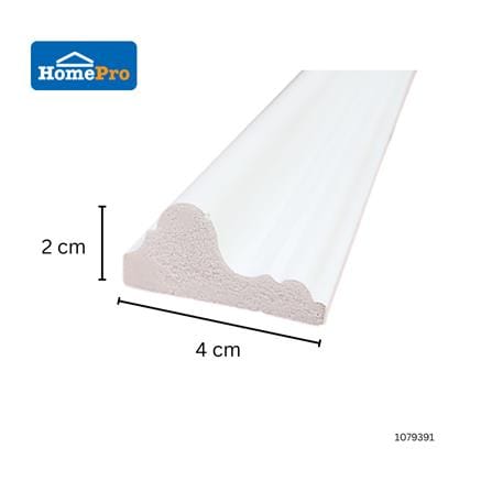 ETAGE WAINSCOTING 240X4X2CM CR-40 WHITE