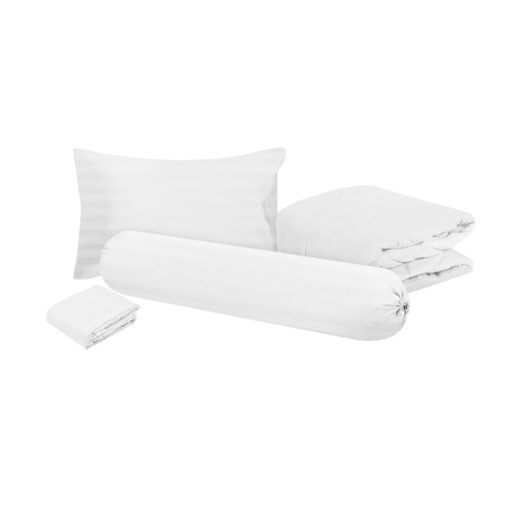 BEDDING SET 3.5FT 4PCS HOME LIVING STYLE FLORENCE WHITE [EXCLUSIVE FROM HOMEPRO THAILAND]