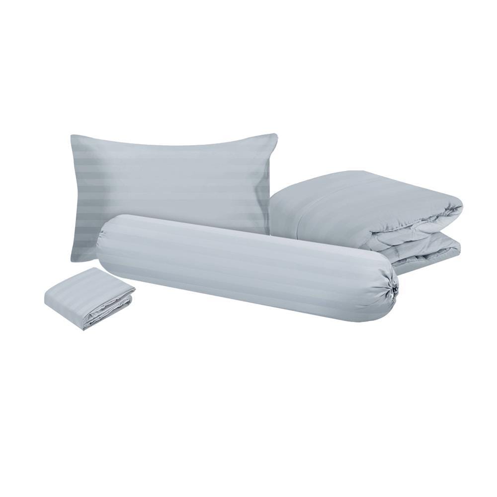 BEDDING SET 3.5FT 4PCS HOME LIVING STYLE FLORENCE GREY [EXCLUSIVE FROM HOMEPRO THAILAND]