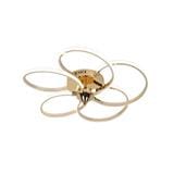 BRIGHT OBJECTIVES CEILING LAMP LED 16508-GD 3C 65 WATT x 2 GOLD WITH REMOTE CONTROL