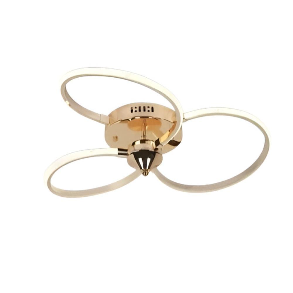 BRIGHT OBJECTIVES CEILING LAMP LED 16507-GD 3C 39 WATT x 2 GOLD WITH REMOTE CONTROL