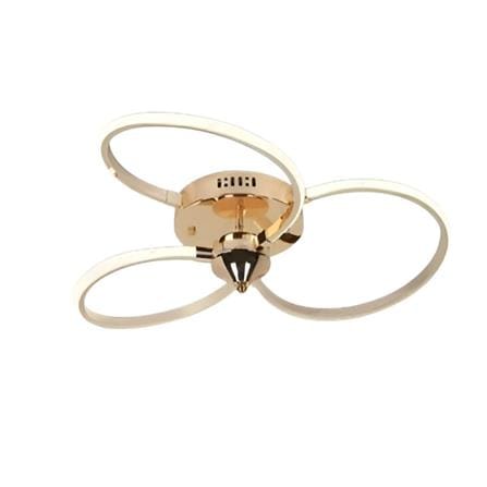 BRIGHT OBJECTIVES CEILING LAMP LED 16507-GD 3C 39 WATT x 2 GOLD WITH REMOTE CONTROL
