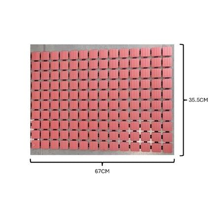 MOYA BATHMAT NON-SLIP YHC0032-DARK PINK 67X35.5X0.4CM