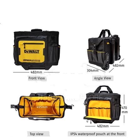 DEWALT 18&rdquo; ROLLING TOOL BAG (27POCKETS) DWST60107-1