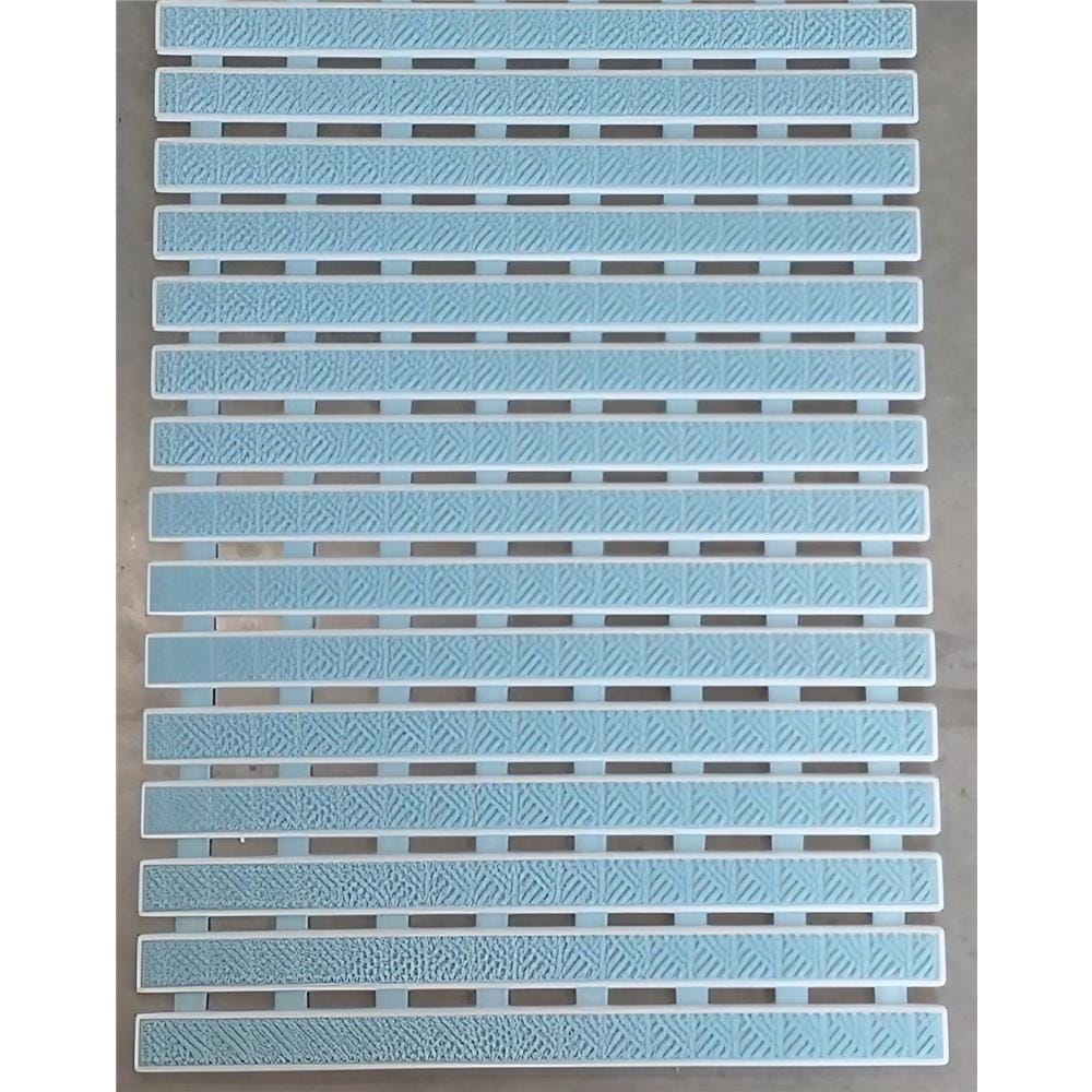 MOYA BATHMAT NON-SLIP HD0255-LIGHT BLUE 68.5X38X0.35CM