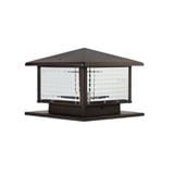 PRE-ORDER BRIGHT OBJECTIVES GATE LAMP 8871 250MM E27 DARK BROWN