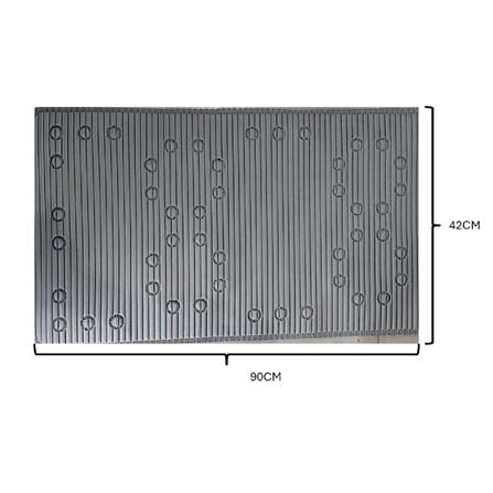 MOYA BATHMAT NON-SLIP HD0216-GREY PVC 42X90X0.4CM