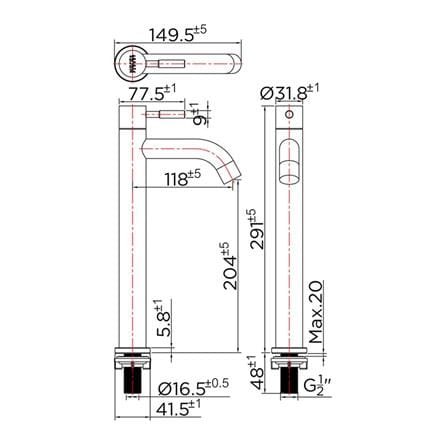 BASIN FAUCET KARAT FAUCET KF-79-101B-63 SILVER [EXCLUSIVE FROM HOMEPRO THAILAND]