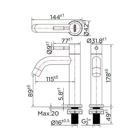 BASIN FAUCET KARAT FAUCET KF-79-100B-63 STAINLESS STEEL [EXCLUSIVE FROM HOMEPRO THAILAND]