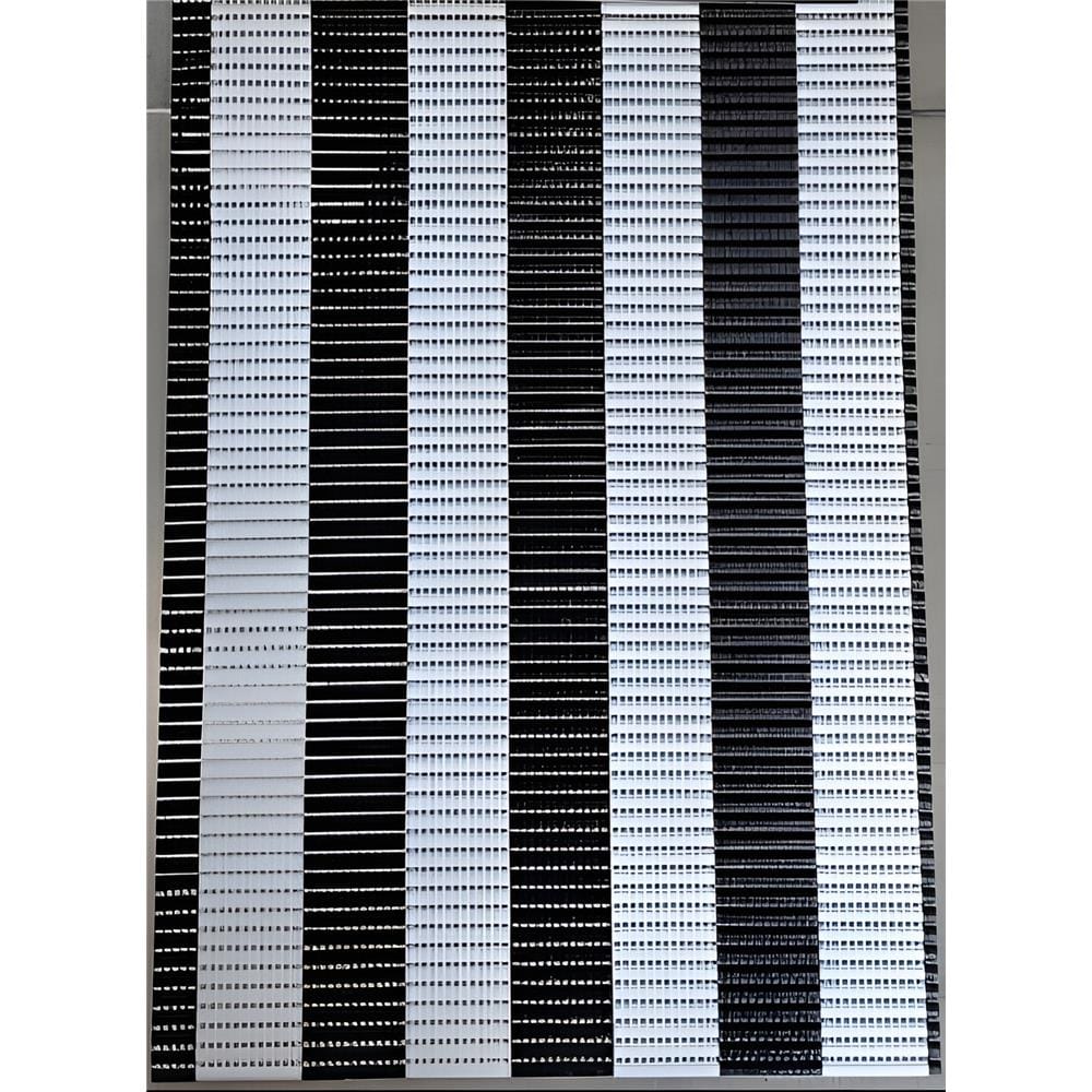 MOYA BATHMAT MA00679 WHITE-BLACK PVC 40X70X0.4CM