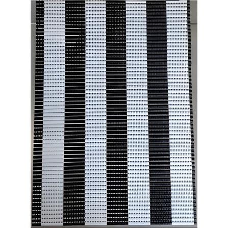 MOYA BATHMAT MA00679 WHITE-BLACK PVC 40X70X0.4CM