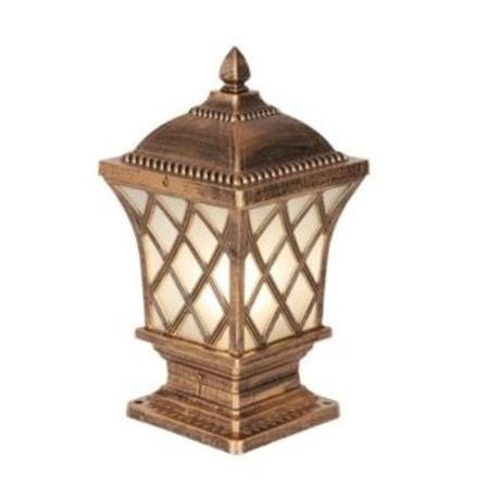 PRE-ORDER BRIGHT OBJECTIVES GATE LAMP 10885/S 320MM E27 ANTIQUE BRASS GOLD