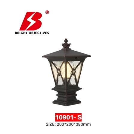 PRE-ORDER BRIGHT OBJECTIVES GATE LAMP 10901/S 380MM E27 ANTIQUE BRASS