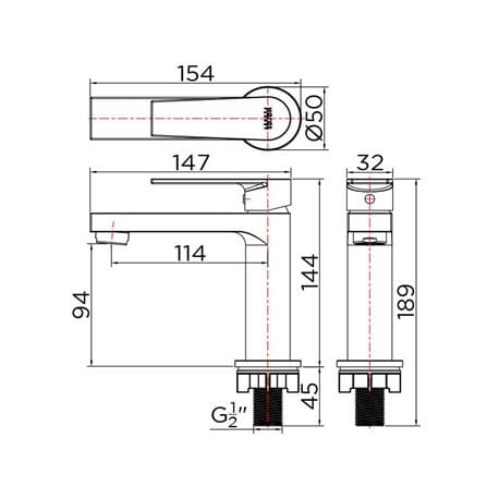 BASIN FAUCET KARAT FAUCET KF-76-610-50 [EXCLUSIVE FROM HOMEPRO THAILAND]