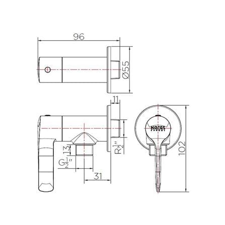 SHOWER VALVE KARAT FAUCET KF-63-470-50 [EXCLUSIVE FROM HOMEPRO THAILAND]