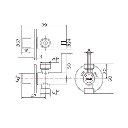 STOP VALVE KARAT FAUCET KA-03-422-63 [EXCLUSIVE FROM HOMEPRO THAILAND]