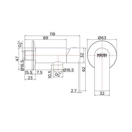1-WAY SHOWER VALVE KARAT FAUCET KF-49-870-63 SILVER [EXCLUSIVE FROM HOMEPRO THAILAND]