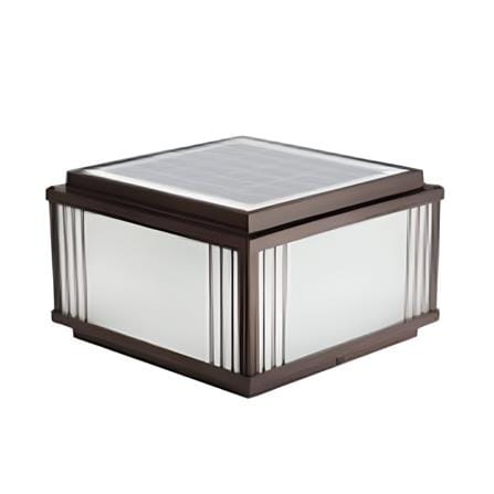 PRE-ORDER BRIGHT OBJECTIVES GATE LAMP SOLAR 8876 200MM E27 DARK BROWN