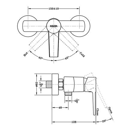 SHOWER MIXER KARAT FAUCET KF-18-760-50 [EXCLUSIVE FROM HOMEPRO THAILAND]