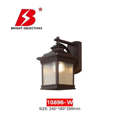PRE-ORDER BRIGHT OBJECTIVES WALL OUTDOOR 10896/W 290MM E27 DARK BROWN