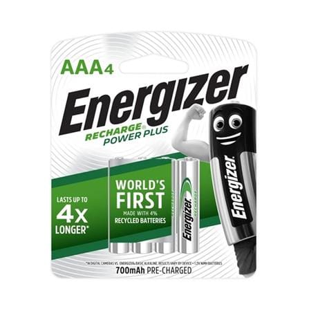 ENERGIZER RECHARGE POWER PLUS BATTERIES 4'S AAA 700MAH
