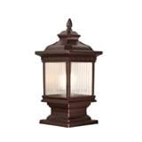 PRE-ORDER BRIGHT OBJECTIVES GATE LAMP 10896/S 240MM E27 DARK BROWN