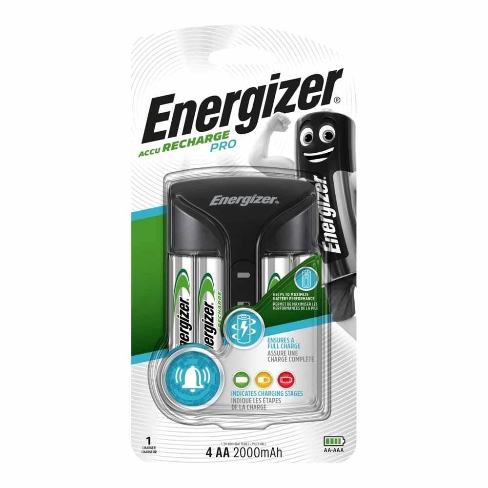 ENERGIZER RECHARGER PRO WITH 4'S AA 2000MAH RECHARGEABLE BATTERIES