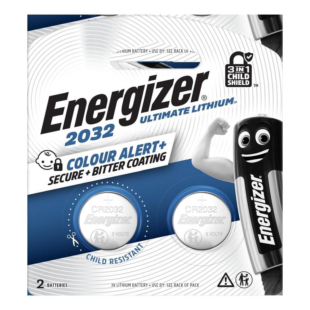 ENERGIZER LITHIUM COIN BATTERIES ECR2032BP2U/ECR2032BS2R