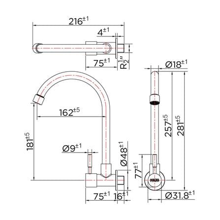 SINK FAUCET KARAT FAUCET KF-79-531-63 STAINLESS STEEL [EXCLUSIVE FROM HOMEPRO THAILAND]