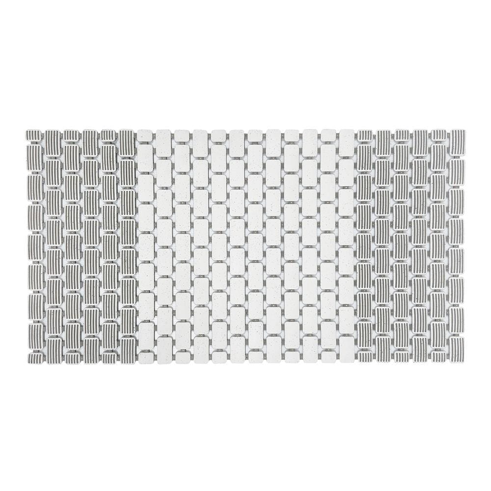 MOYA BATHMAT NON-SLIP YHC0033-GREY WHITE 72.5X39X0.35CM