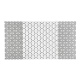 MOYA BATHMAT NON-SLIP YHC0033-GREY WHITE 72.5X39X0.35CM