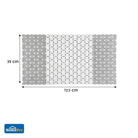 MOYA BATHMAT NON-SLIP YHC0033-GREY WHITE 72.5X39X0.35CM