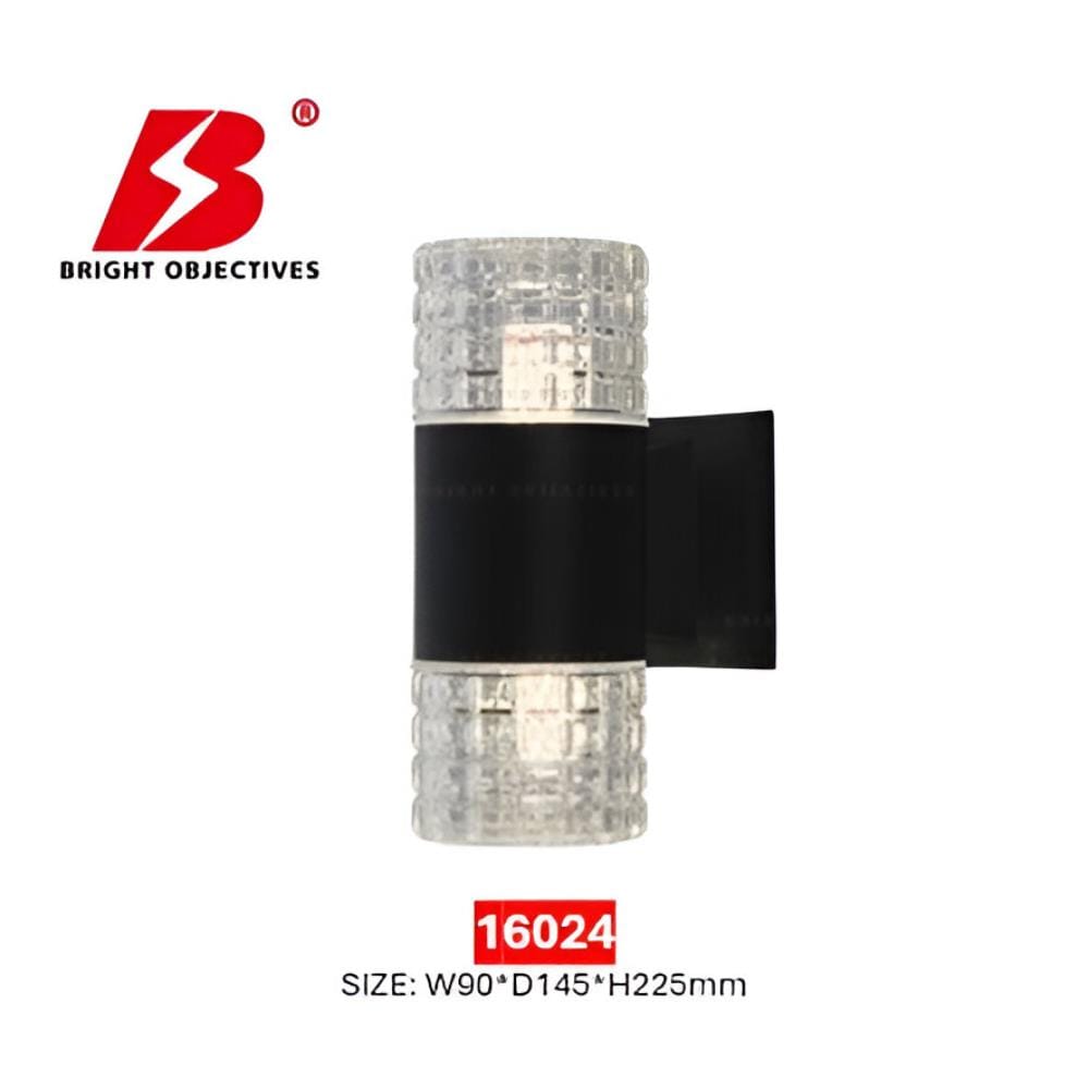 BRIGHT OBJECTIVES WALL OUTDOOR 16024 225MM E27 BLACK