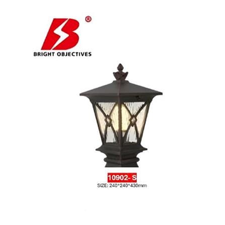 PRE-ORDER BRIGHT OBJECTIVES GATE LAMP 10902/S 430MM E27 ANTIQUE BRASS