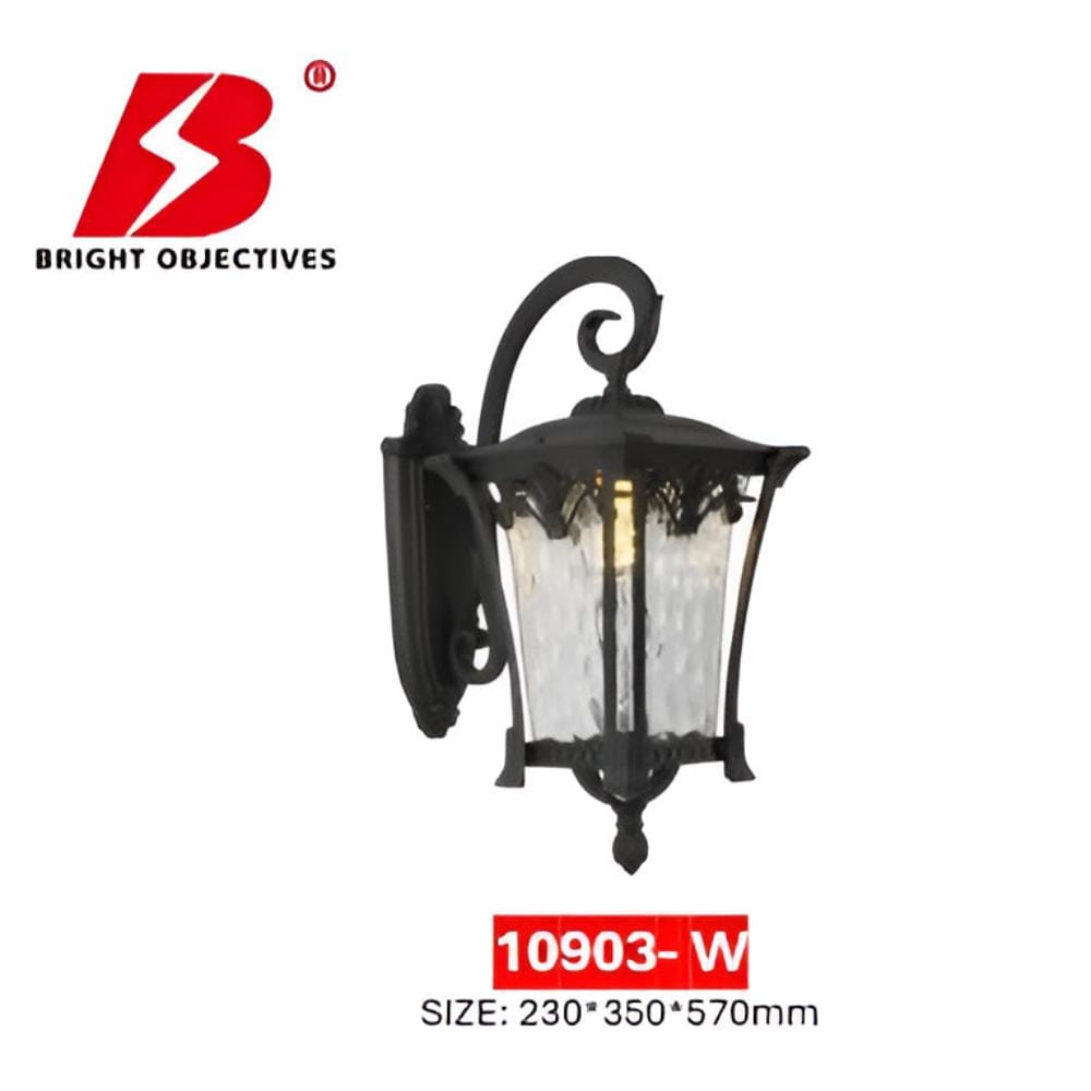 PRE-ORDER BRIGHT OBJECTIVES WALL OUTDOOR 10903/W 570MM E27 BLACK