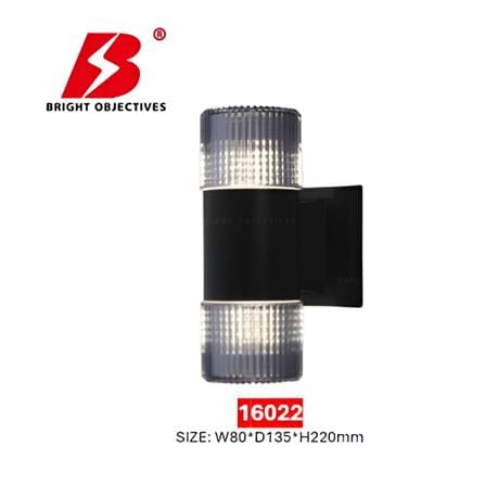 BRIGHT OBJECTIVES WALL OUTDOOR 16022 22CM E27 BLACK