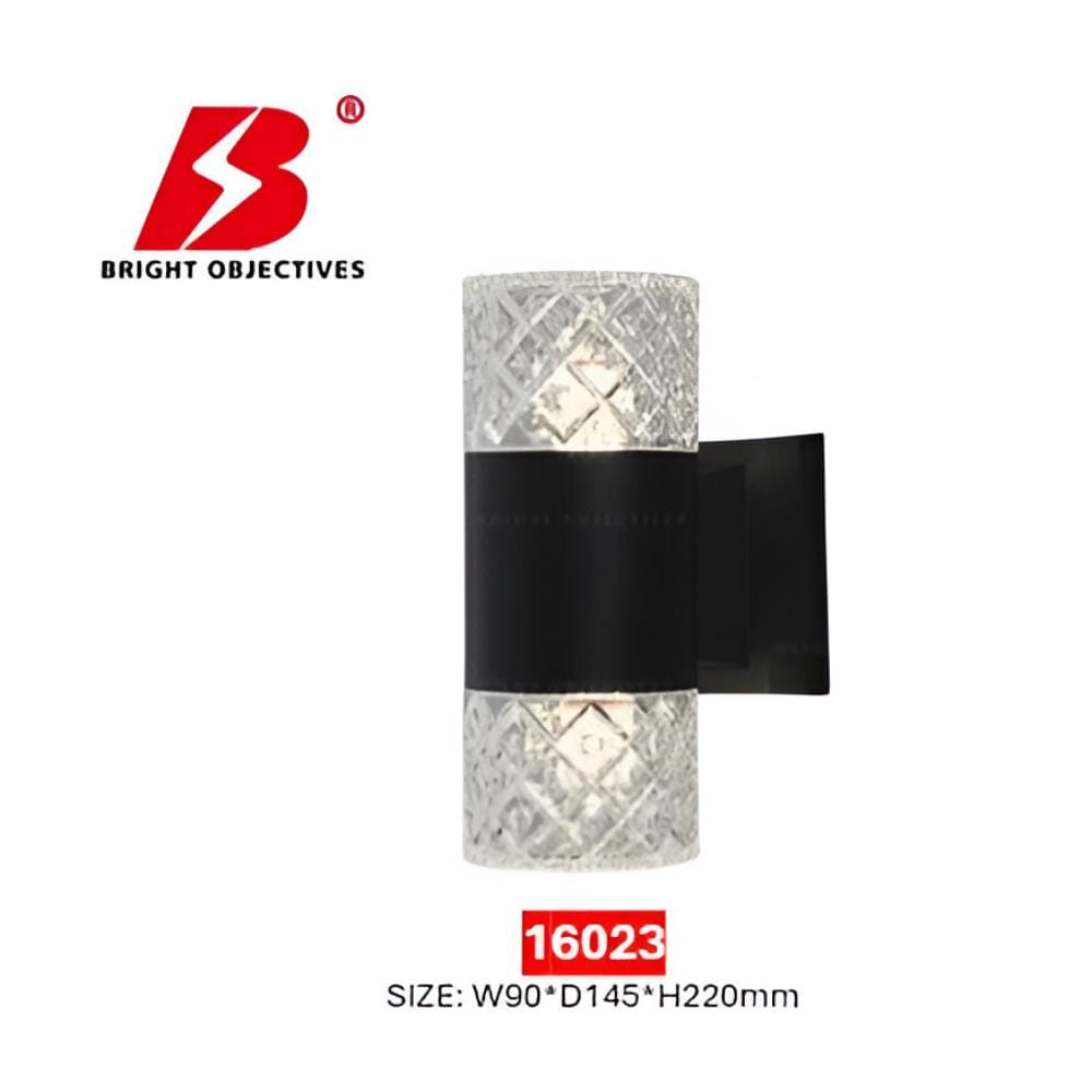 BRIGHT OBJECTIVES WALL OUTDOOR 16023 22CM E27 BLACK