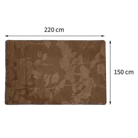 CARPET HOME LIVING STYLE FLOWER 150X220CM BROWN [EXCLUSIVE FROM HOMEPRO THAILAND]