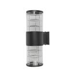 BRIGHT OBJECTIVES WALL OUTDOOR 16211/2 E27 32CM BLACK