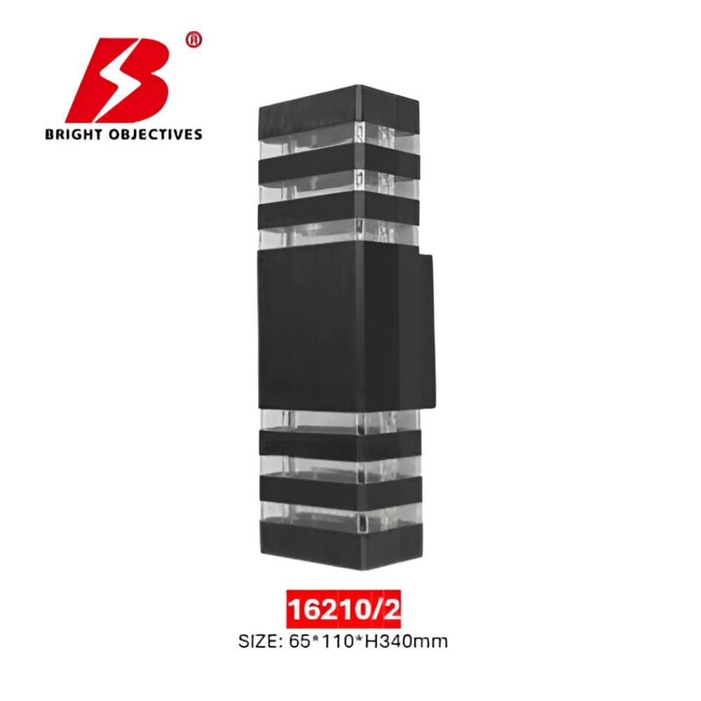 PRE-ORDER BRIGHT OBJECTIVES WALL OUTDOOR 16210/2 E27 340MM BLACK