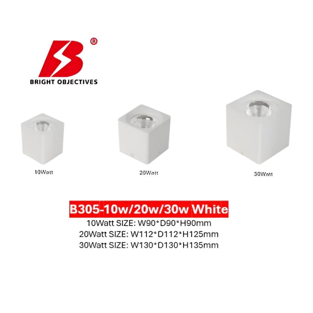 PRE-ORDER BRIGHT OBJECTIVES SURFACE EYEBALL LED B-305-20W 4000K WHITE