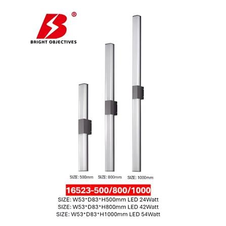 PRE-ORDER BRIGHT OBJECTIVES WALL OUTDOOR LED 16523 42W 800MM BLACK