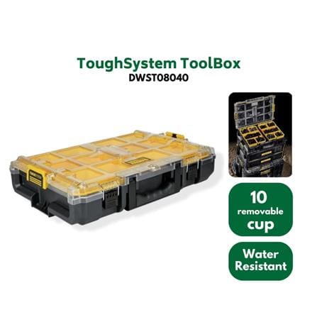 DEWALT 20" TOUGH SYSTEM 2.0 ORGANIZER (10 COMPARTMENT) (WATER RESISTANT) DWST08040
