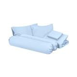 BEDDING SET 6FT 6PCS BENETTA ICY BLUE [EXCLUSIVE FROM HOMEPRO THAILAND]