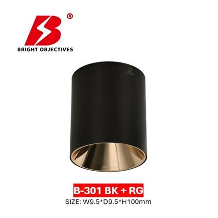 PRE-ORDER BRIGHT OBJECTIVES SURFACE EYEBALL B301 GU10 BLACK ROSE GOLD