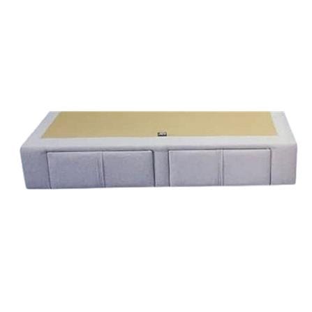 KINGKOIL BEDFRAME TOPAZ QUBE W/DRAWER 6' DOVE-KING