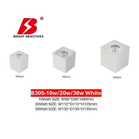 PRE-ORDER BRIGHT OBJECTIVES SURFACE EYEBALL LED B-305-10W 6500K WHITE