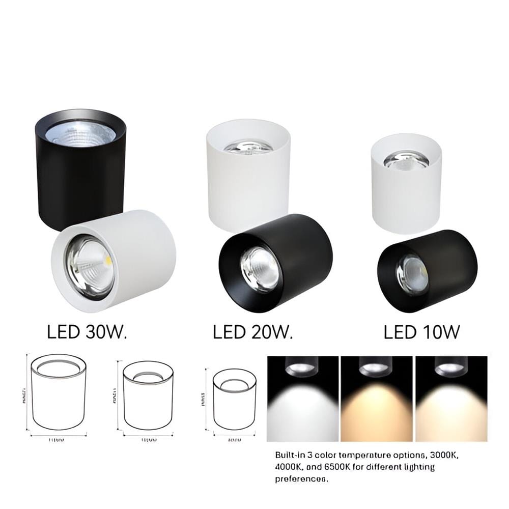 PRE-ORDER BRIGHT OBJECTIVES SURFACE EYEBALL LED B-308-20W 4000K WHITE