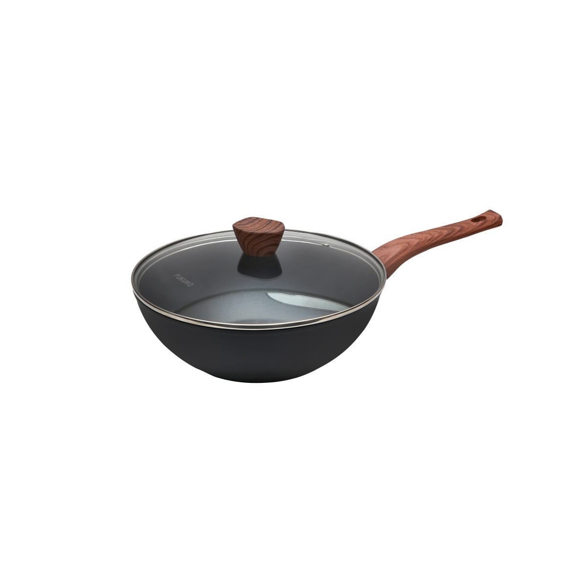 FUKURO KANZEN FORGED NON-STICK WOK PAN 28CM WITH LID
