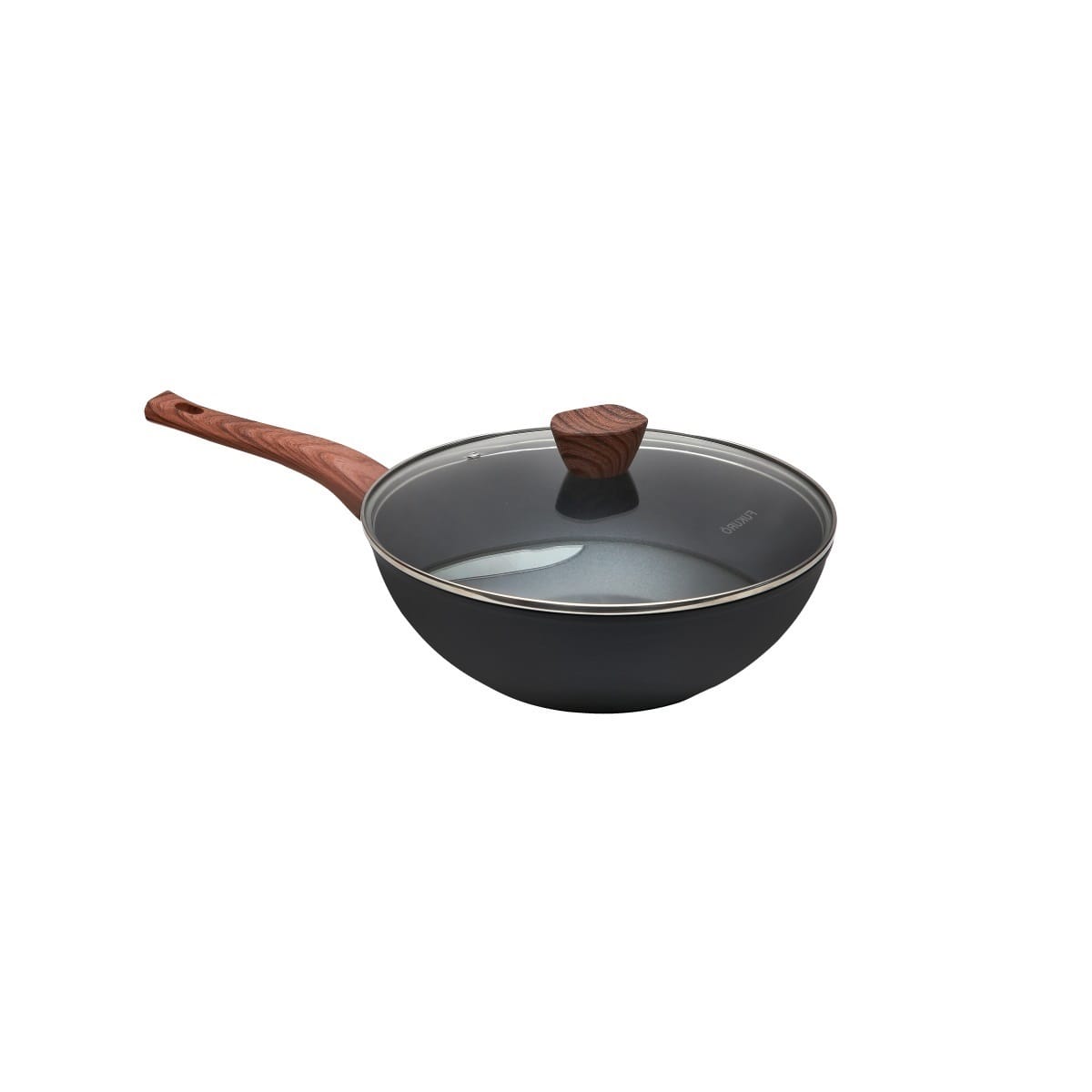 FUKURO KANZEN FORGED NON-STICK WOK PAN 30CM WITH GLASS LID